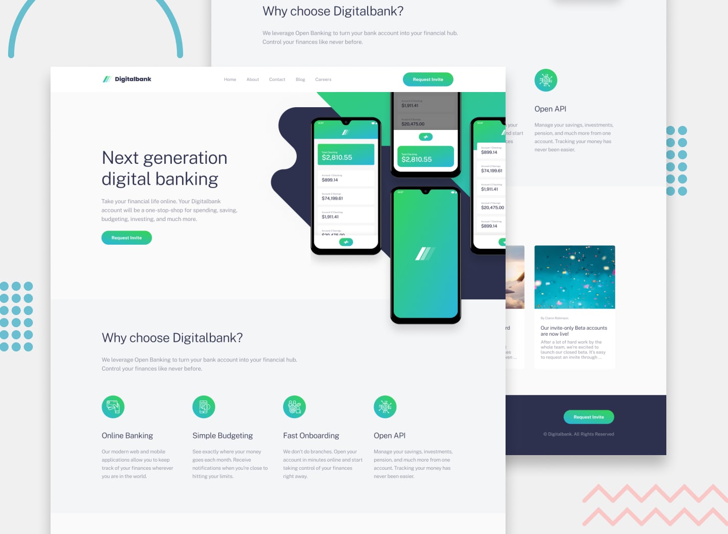 Digitalbank Landing Page
