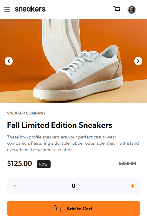 E-commerce mobile preview