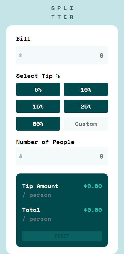 Tip Calculator mobile preview